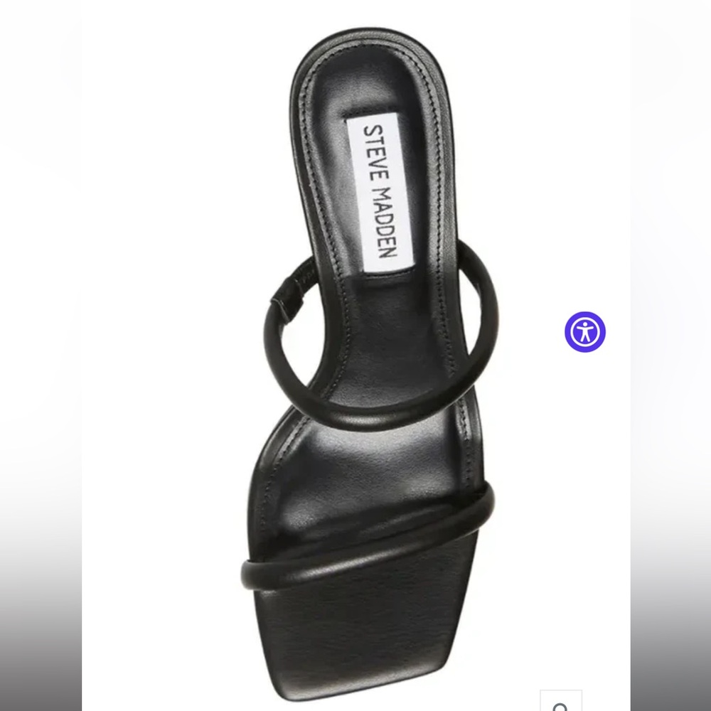 Lilah Black Strap Heels Steve Madden